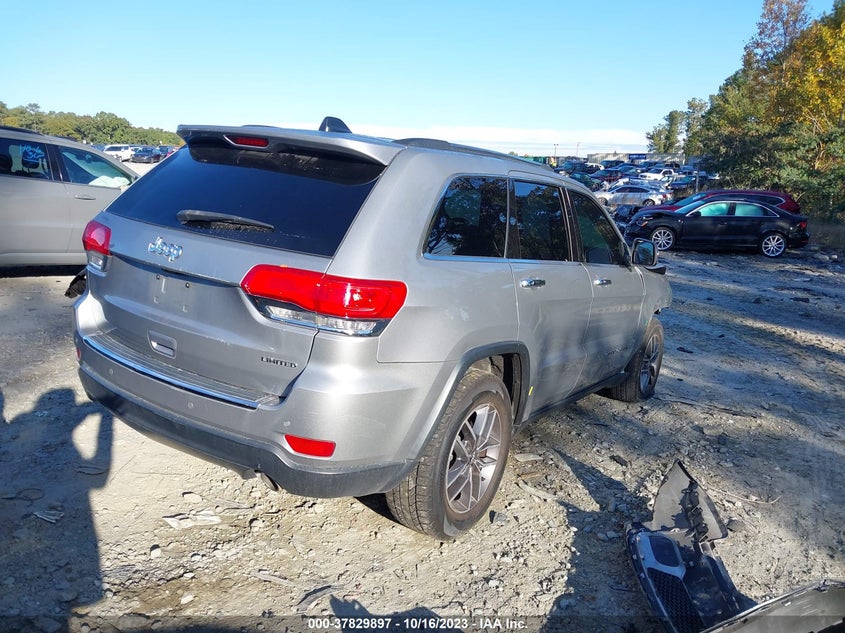 VIN 1C4RJEBGXHC887936 2017 JEEP GRAND CHEROKEE LIMITED