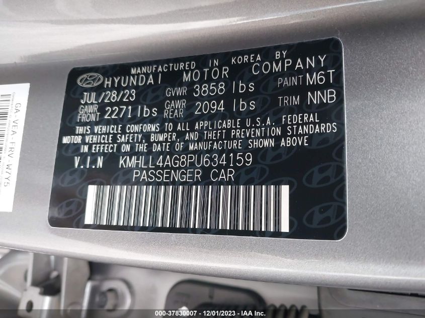 2023 HYUNDAI ELANTRA SE - KMHLL4AG8PU634159