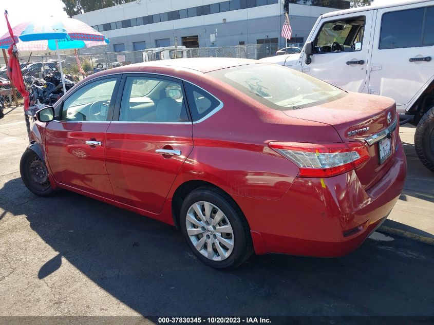 2014 NISSAN SENTRA S - 3N1AB7AP1EL692916