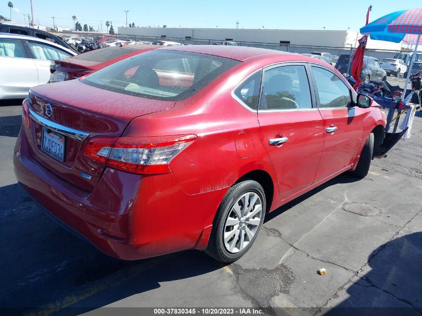 2014 NISSAN SENTRA S - 3N1AB7AP1EL692916