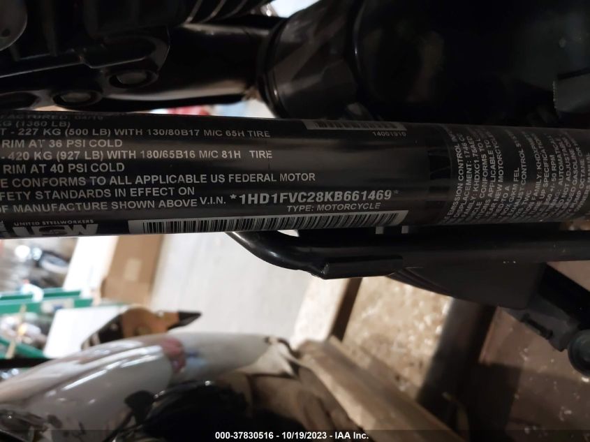 2019 HARLEY-DAVIDSON FLHT 1HD1FVC28KB661469
