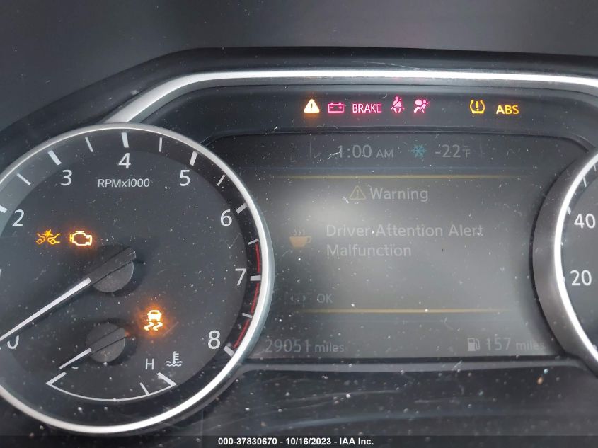 2019 NISSAN MAXIMA S - 1N4AA6AV1KC360805