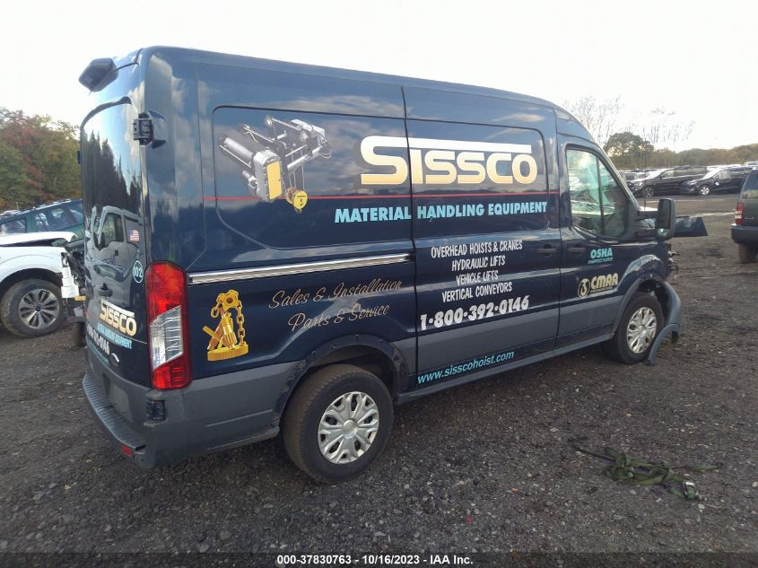 VIN 1FTYR1CM0JKB27446 2018 FORD TRANSIT VAN