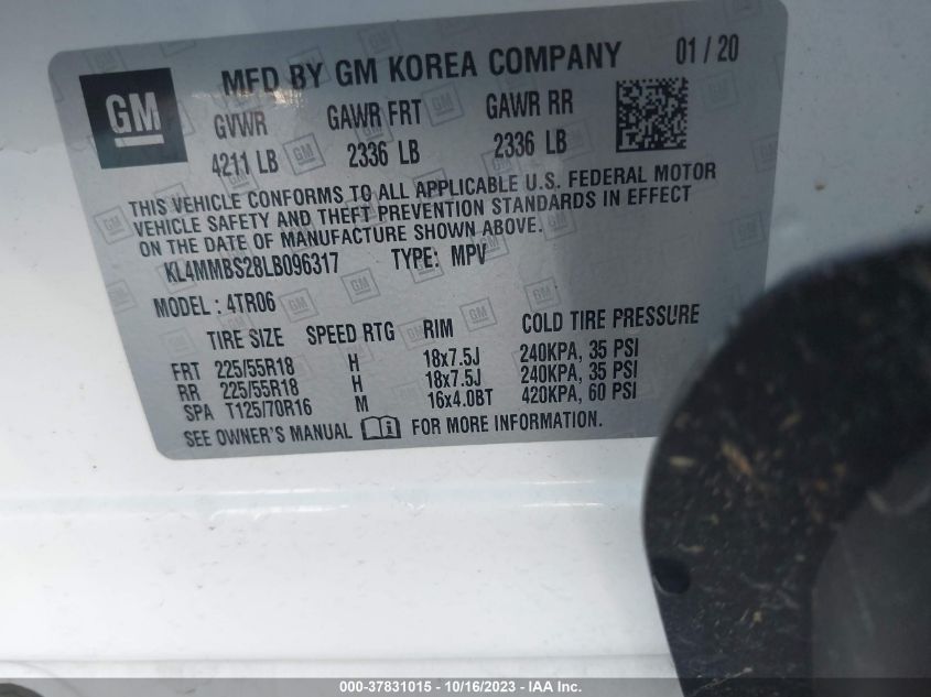 KL4MMBS28LB096317 Buick Encore GX PREFERRED 9