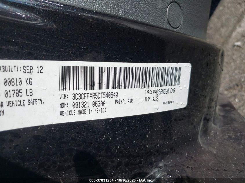 2013 FIAT 500 POP - 3C3CFFAR5DT540940