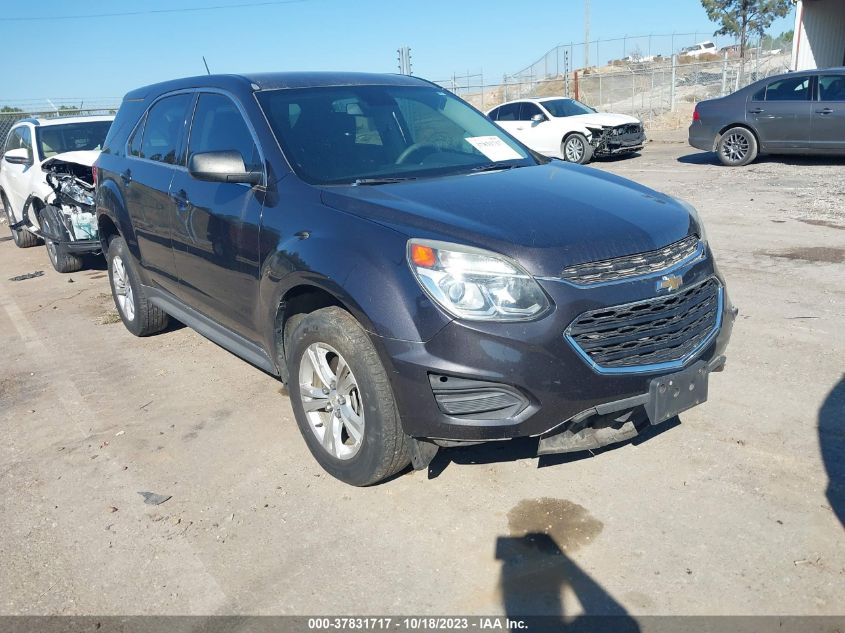 2016 CHEVROLET EQUINOX LS - 2GNALBEK6G6187805