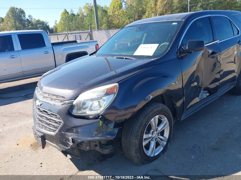 2016 CHEVROLET EQUINOX LS - 2GNALBEK6G6187805