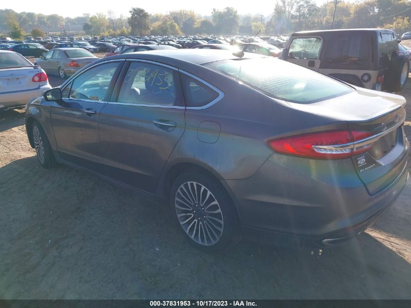 2017 FORD FUSION SE - 3FA6P0T94HR123382