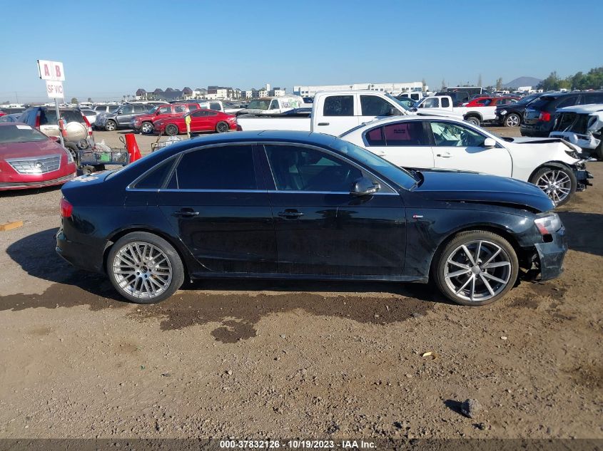 2014 AUDI A4 PREMIUM PLUS - WAUFFAFL5EN043031