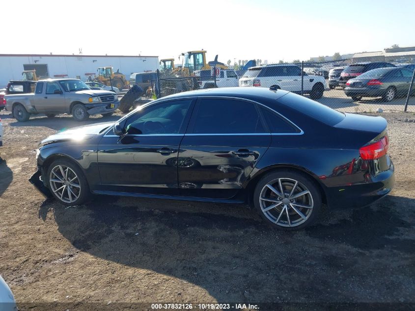 2014 AUDI A4 PREMIUM PLUS - WAUFFAFL5EN043031