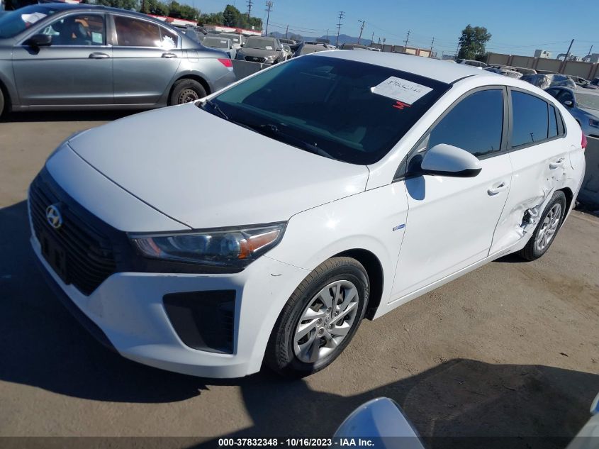2019 HYUNDAI IONIQ HYBRID BLUE - KMHC65LC5KU131351