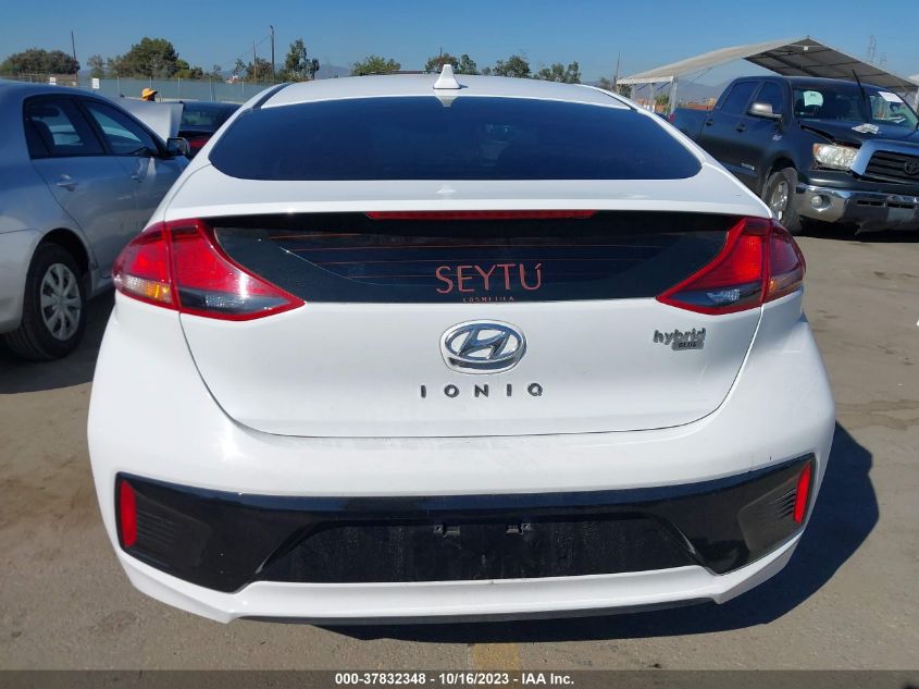 2019 HYUNDAI IONIQ HYBRID BLUE - KMHC65LC5KU131351