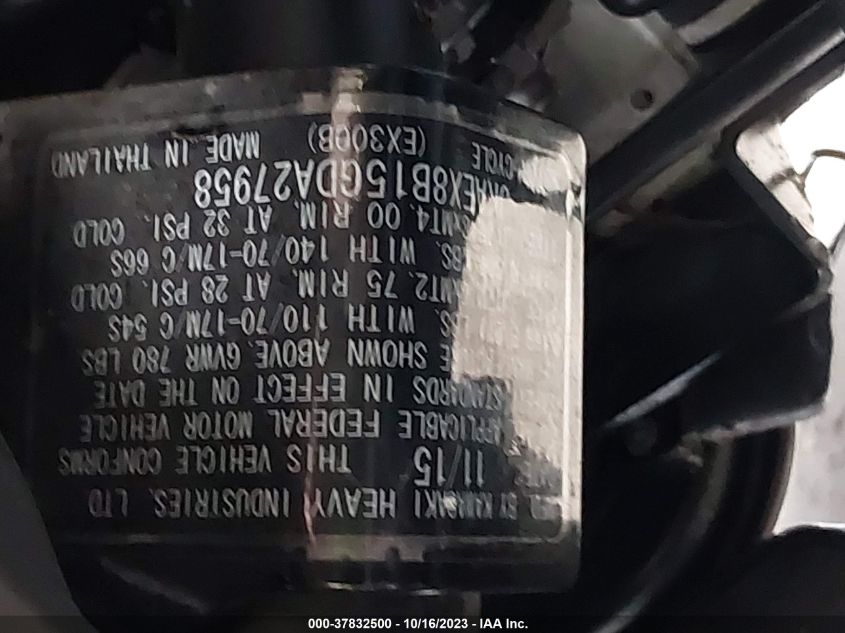 2016 KAWASAKI EX300 B - JKAEX8B15GDA27958