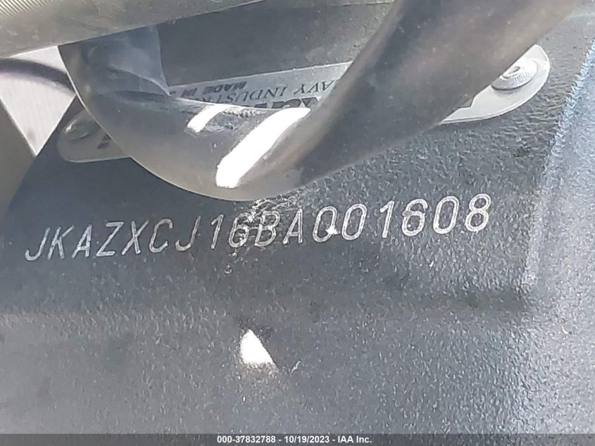 2011 KAWASAKI ZX1000 J JKAZXCJ16BA001608