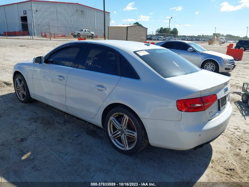2013 AUDI A4 PREMIUM PLUS - WAUFFAFL9DN014100