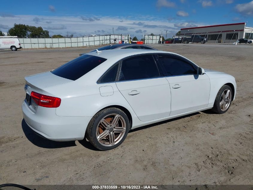 2013 AUDI A4 PREMIUM PLUS - WAUFFAFL9DN014100