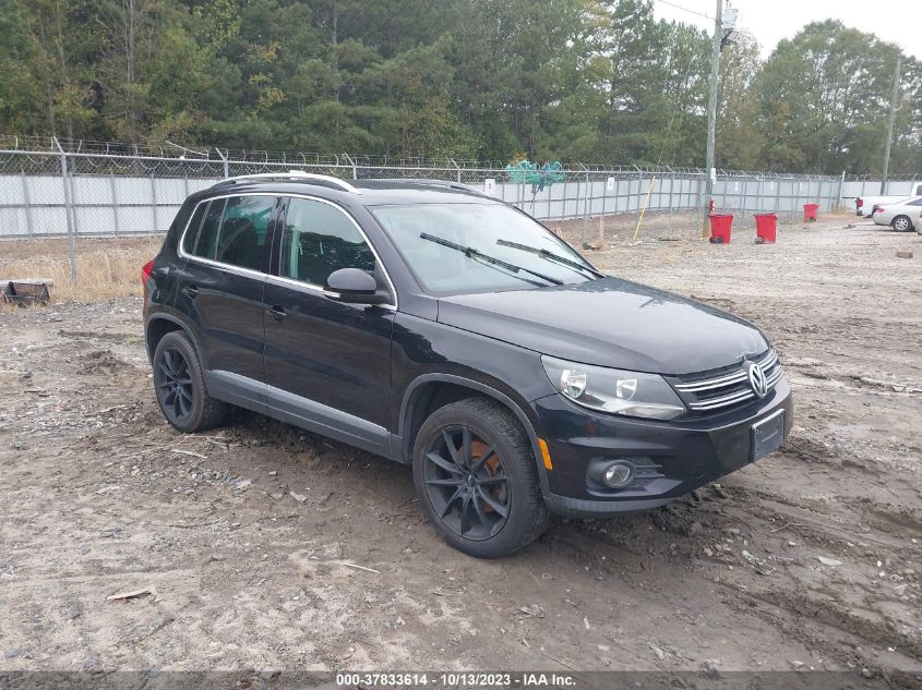 2013 VOLKSWAGEN TIGUAN SE W/SUNROOF & NAV - WVGAV3AX3DW586159