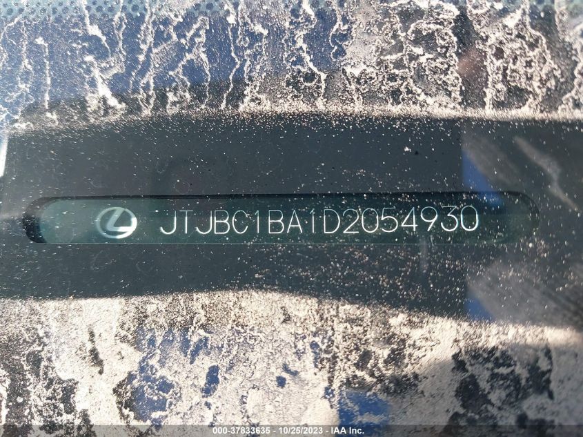 2013 LEXUS RX 450H JTJBC1BA1D2054930