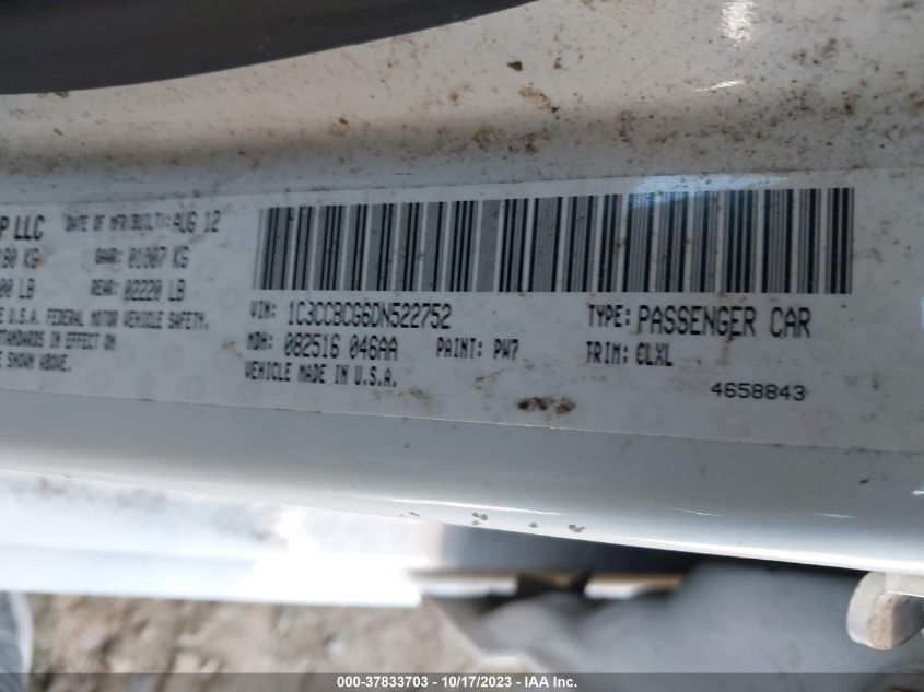2013 CHRYSLER 200 LIMITED - 1C3CCBCG6DN522752