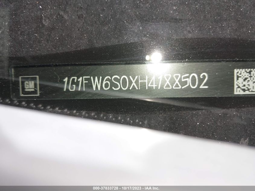 2017 CHEVROLET BOLT EV LT - 1G1FW6S0XH4188502