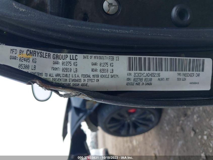 2013 DODGE CHALLENGER SRT8 - 2C3CDYCJXDH652196