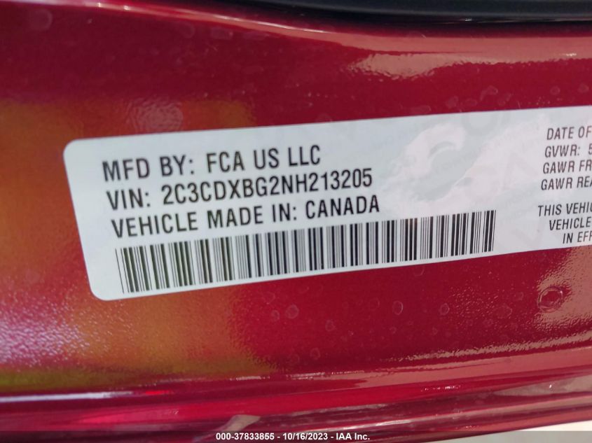 2022 DODGE CHARGER SXT - 2C3CDXBG2NH213205