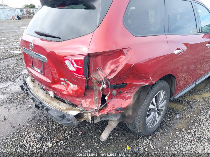 VIN 5N1DR2MMXHC672217 2017 NISSAN PATHFINDER SL