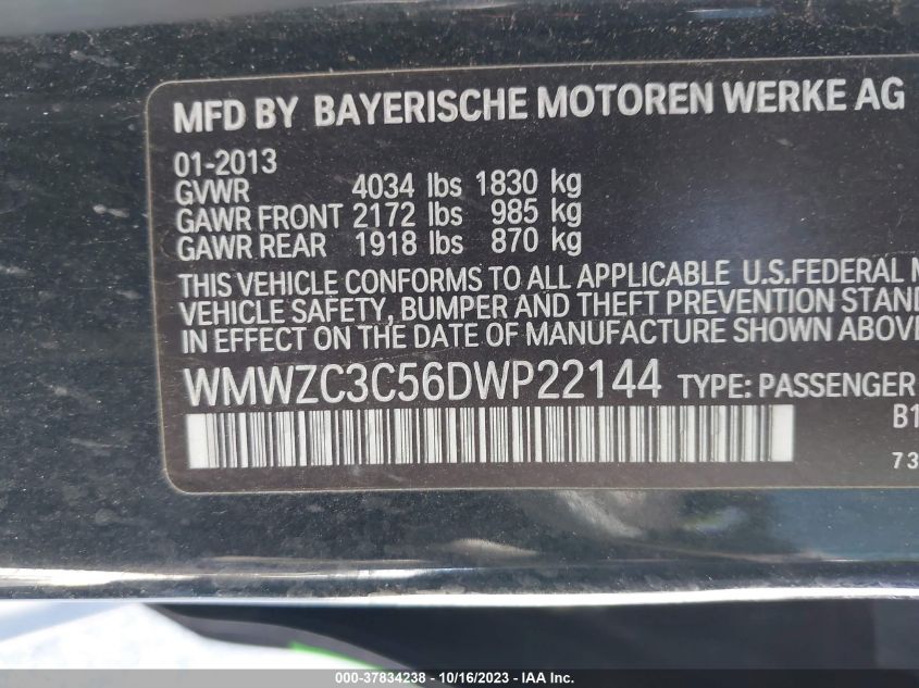 2013 MINI COOPER COUNTRYMAN S - WMWZC3C56DWP22144