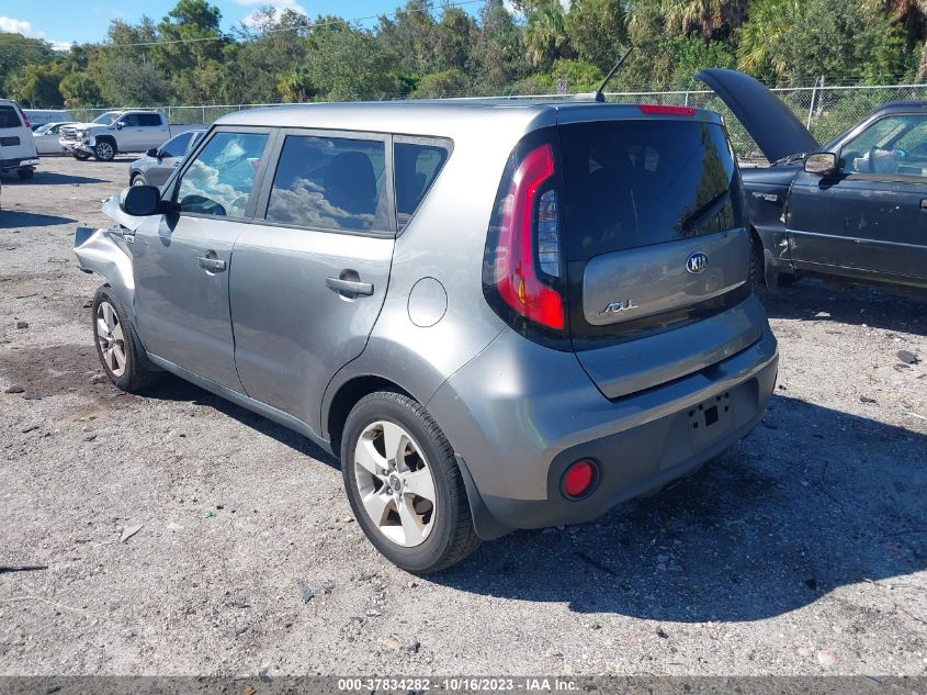 2017 KIA SOUL BASE - KNDJN2A24H7499843
