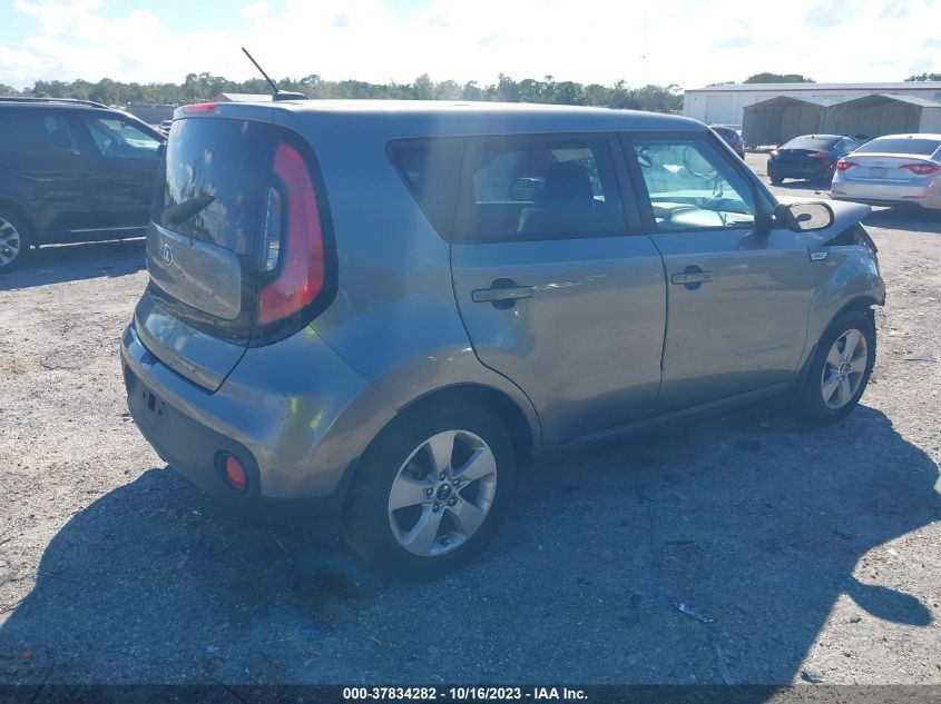 2017 KIA SOUL BASE - KNDJN2A24H7499843