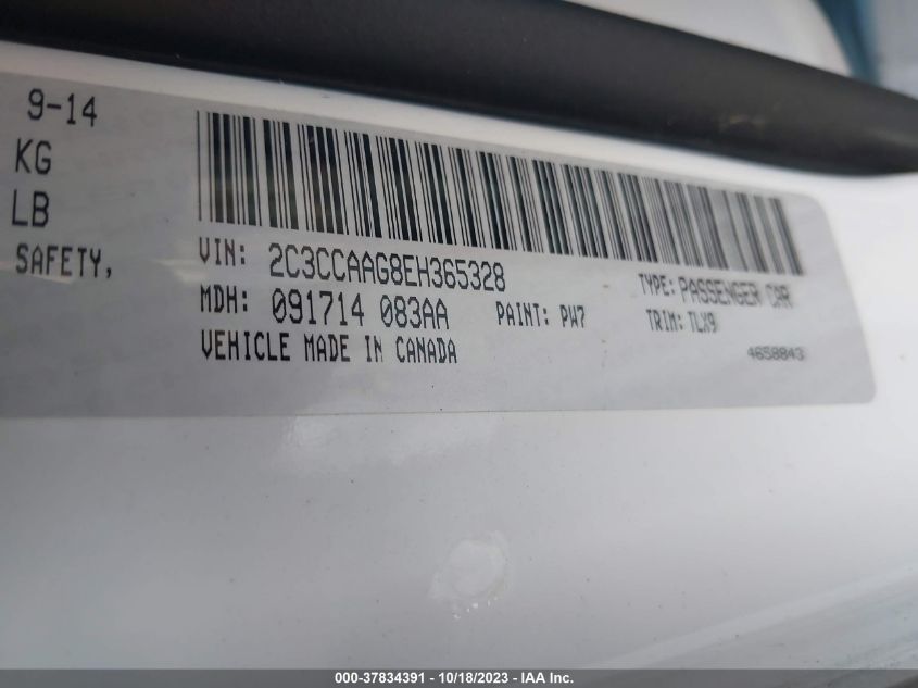 2014 CHRYSLER 300 - 2C3CCAAG8EH365328