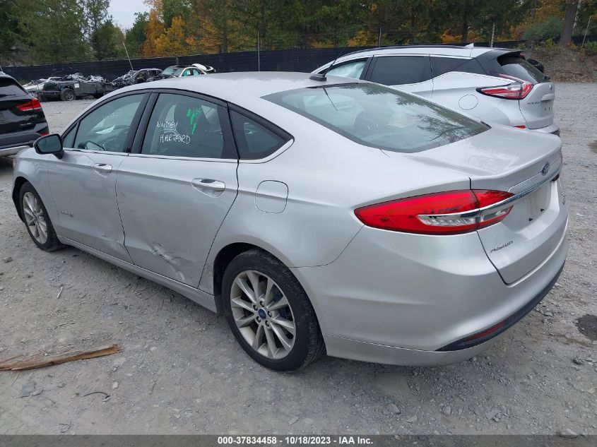 2017 FORD FUSION HYBRID SE - 3FA6P0LU7HR380718