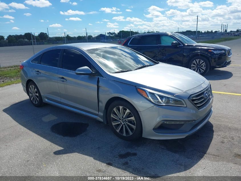 2016 HYUNDAI SONATA 2.4L SPORT - 5NPE34AF1GH381331