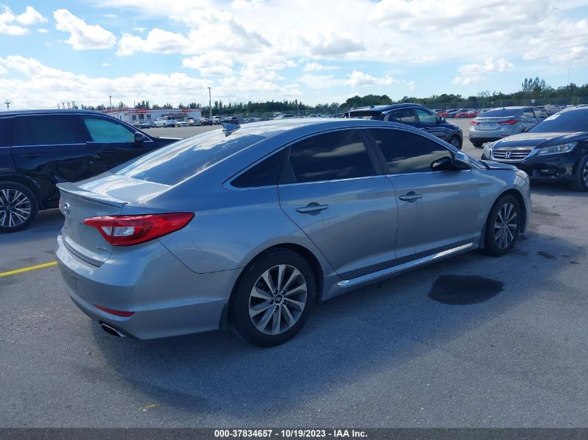 2016 HYUNDAI SONATA 2.4L SPORT - 5NPE34AF1GH381331