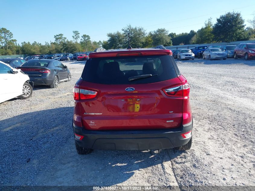 2018 FORD ECOSPORT SE - MAJ3P1TE2JC243885