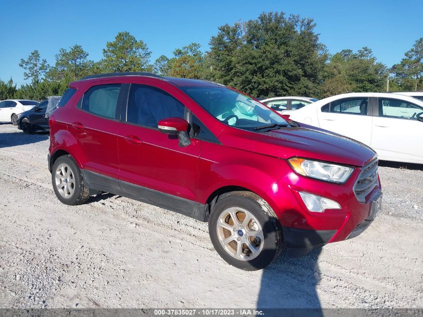 2018 FORD ECOSPORT SE - MAJ3P1TE2JC243885