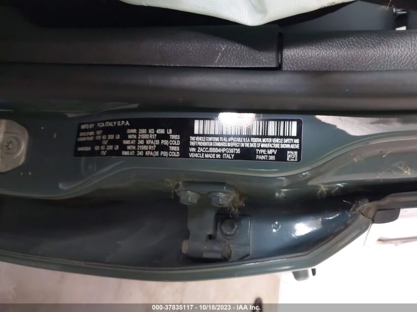 2017 JEEP RENEGADE LATITUDE - ZACCJBBB4HPG39735