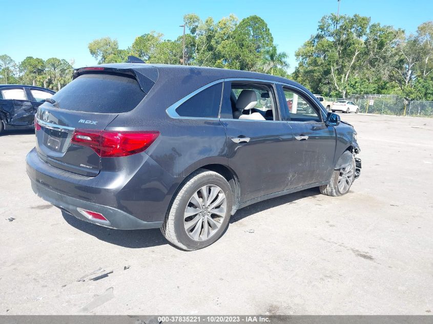 2014 ACURA MDX TECH PKG - 5FRYD4H44EB043267