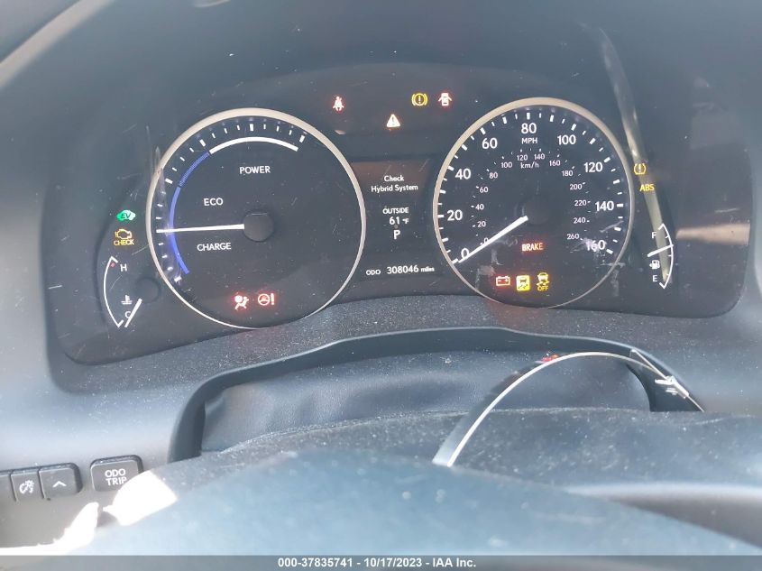 2013 LEXUS ES 300H HYBRID - JTHBW1GG7D2000831