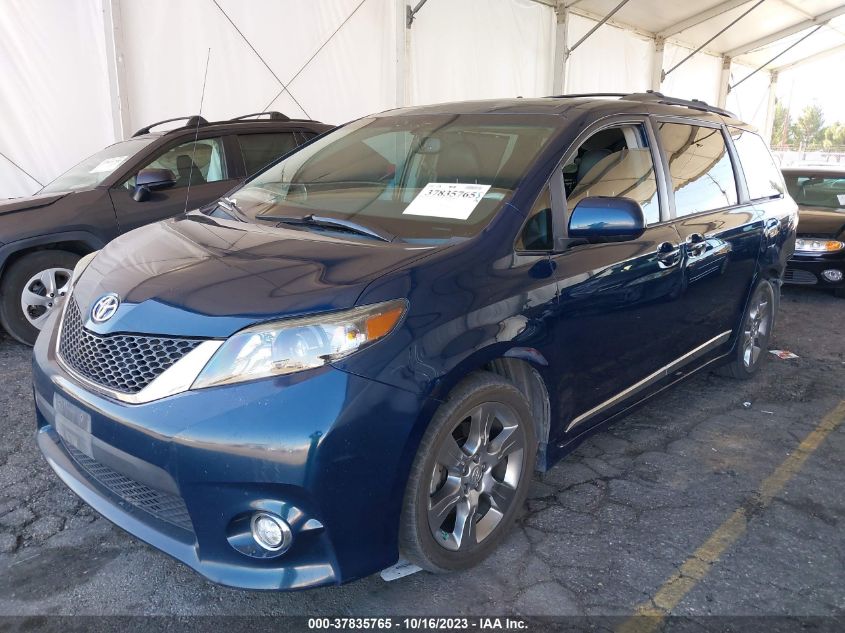 5TDXK3DC2CS263039 2012 TOYOTA SIENNA, photo no. 2