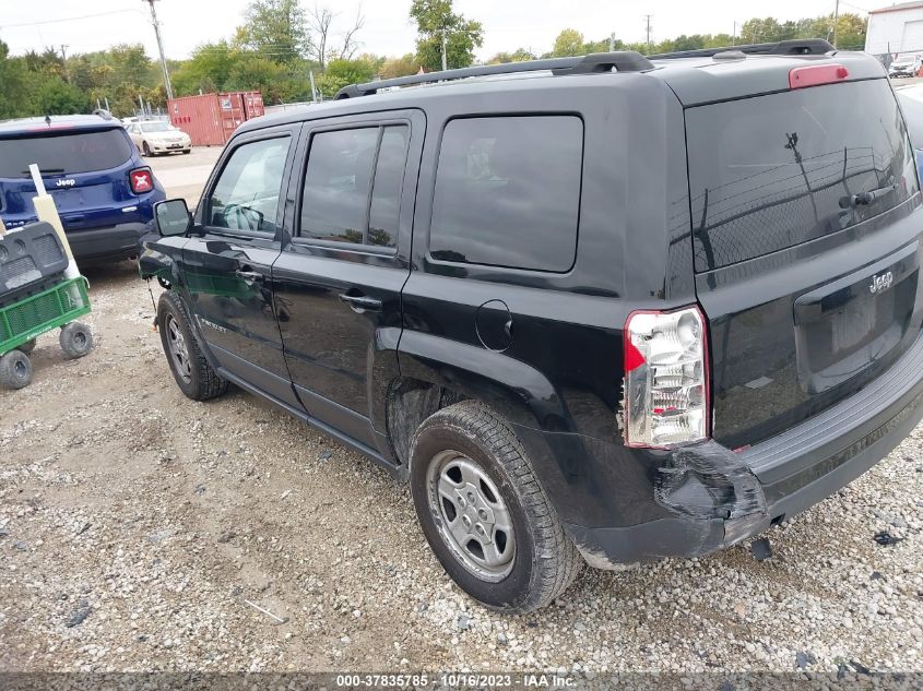 2016 JEEP PATRIOT SPORT - 1C4NJPBA7GD814943