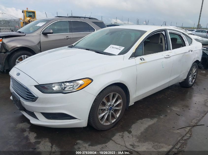 2017 FORD FUSION SE - 3FA6P0H71HR382953