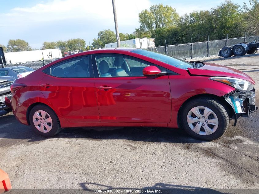 2016 HYUNDAI ELANTRA SE - 5NPDH4AE9GH678738