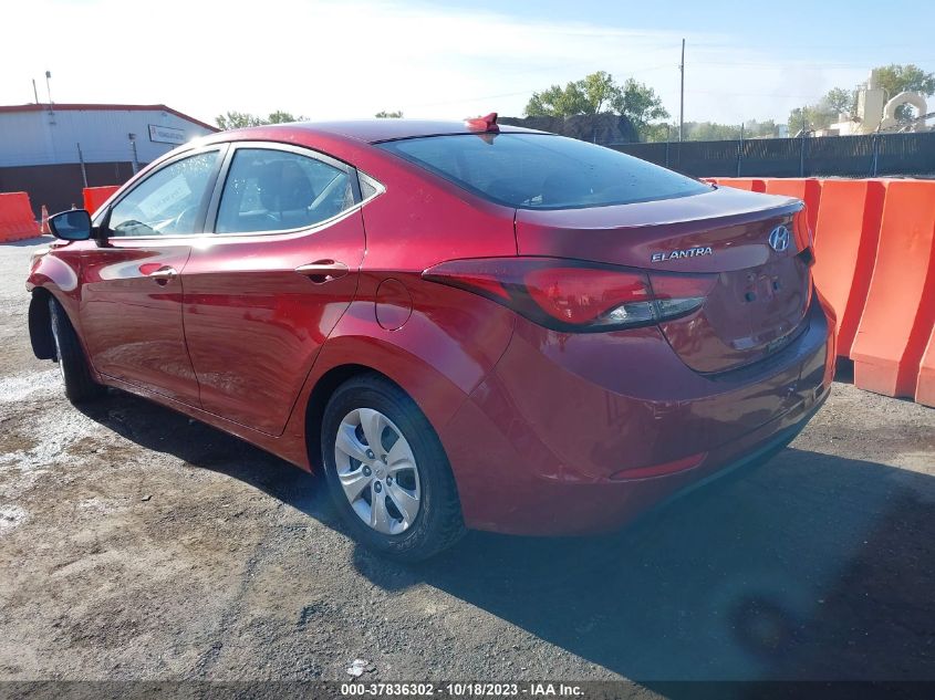 2016 HYUNDAI ELANTRA SE - 5NPDH4AE9GH678738