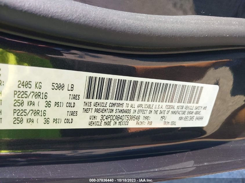 2013 DODGE JOURNEY AMERICAN VALUE PKG/SE - 3C4PDCAB3DP530548