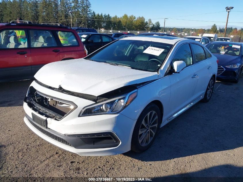 2016 HYUNDAI SONATA 2.4L SPORT - 5NPE34AF7GH353064