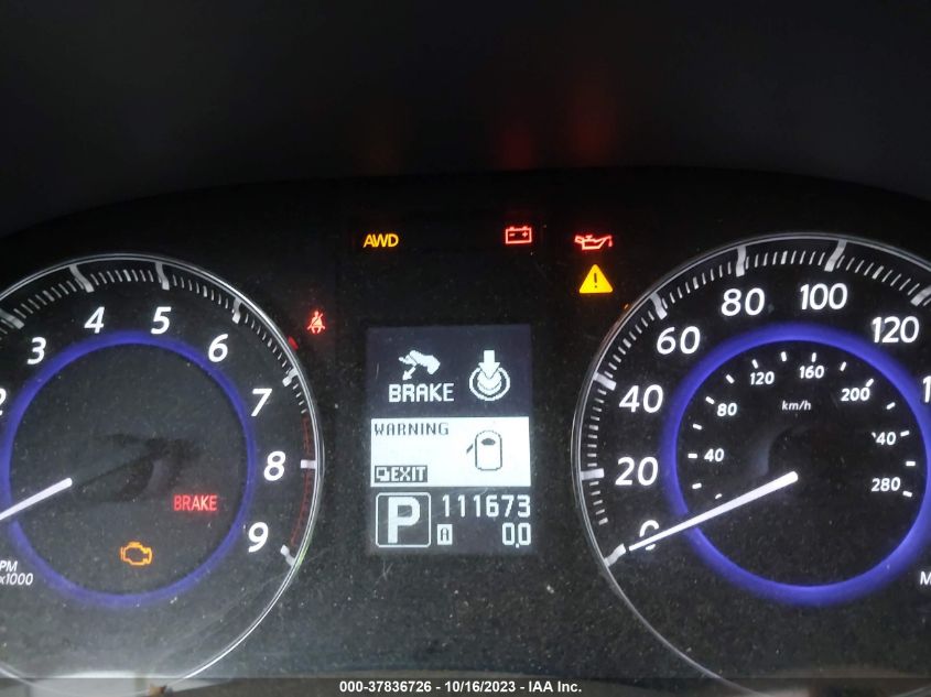2013 INFINITI FX37 - JN8CS1MW1DM170995