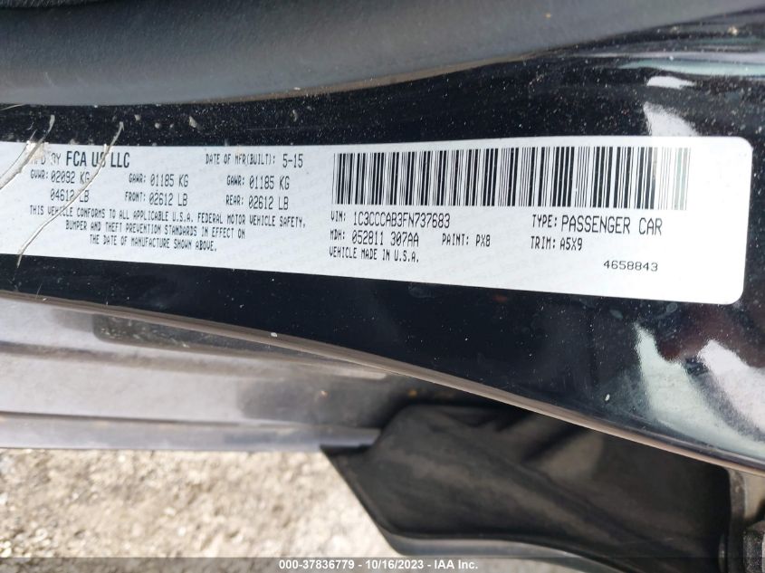 2015 CHRYSLER 200 LIMITED - 1C3CCCAB3FN737683