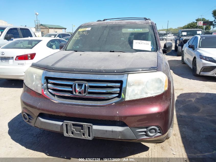 2013 HONDA PILOT LX - 5FNYF3H20DB030695