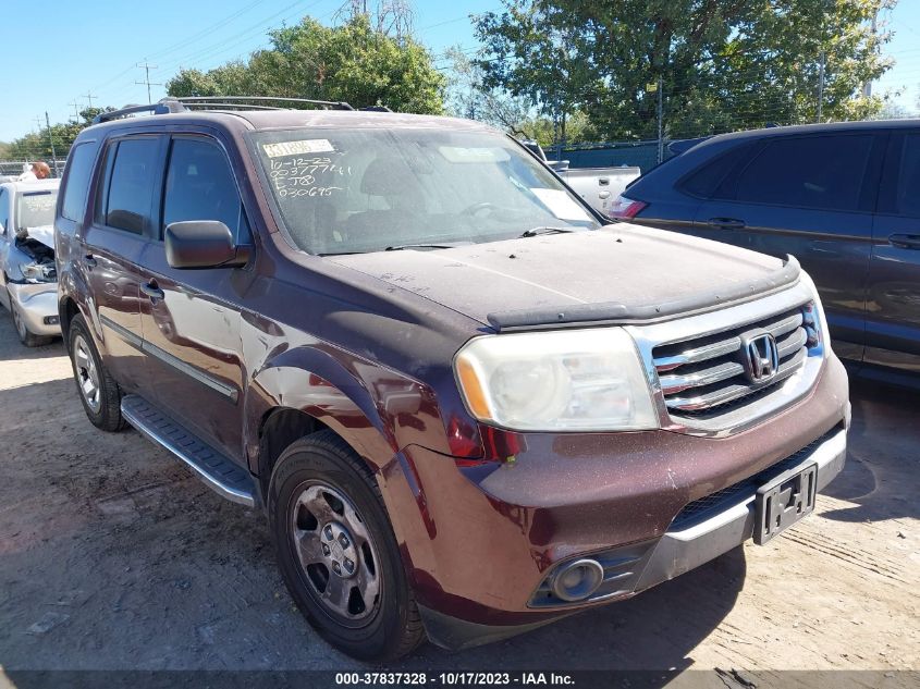 2013 HONDA PILOT LX - 5FNYF3H20DB030695